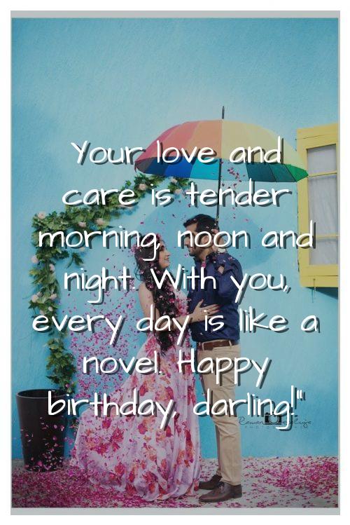 birthday romantic wishes for husband